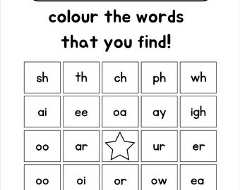 Phonics Bingo Cards for Kids - Fun and Educational Learning Game