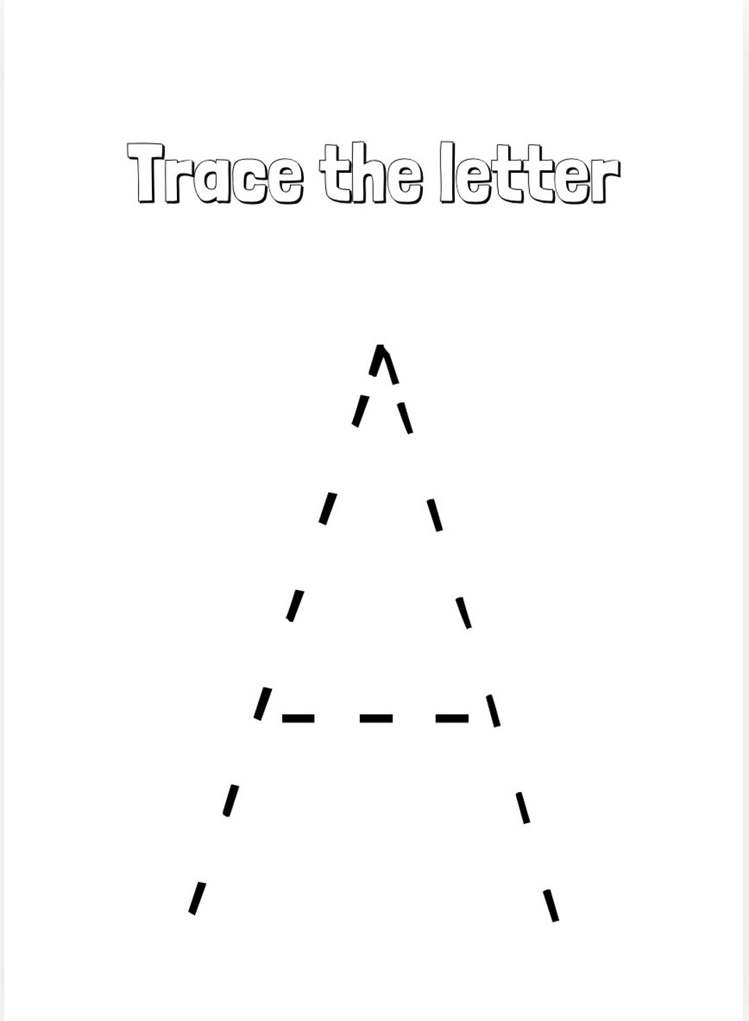 Trace the Letters Etsy