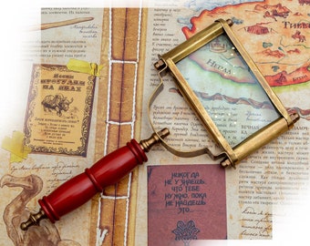 Beautiful Handmade Brass Magnifying Glass Handheld Magnifier For Reading / Home Decoration Gifts For Interior Design Christmas gift