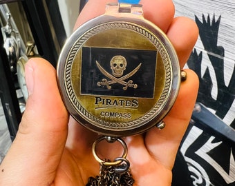 Premium Brass Pirates Compass - 2 Inch - Authentic Nautical Navigation Compass gift for everything