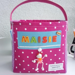 Cartable silencieux personnalisé - Sac fourre-tout personnalisé pour enfants, sac de transport pour livre ou maison de poupée, sac occupé pour enfants, sac à main en toile, cadeau fait main