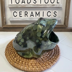 Olive Float Frog Scrubby Holder