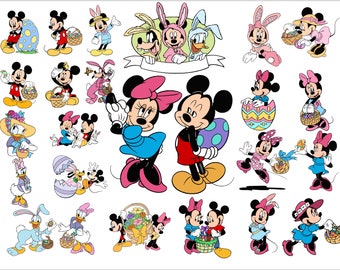 Easter Friends Svg, Mickey and Friends Easter Svg, Easter Mouse Ears, Rabbit Png, Easter Egg Png, Magic Kingdom, Easter Bunny