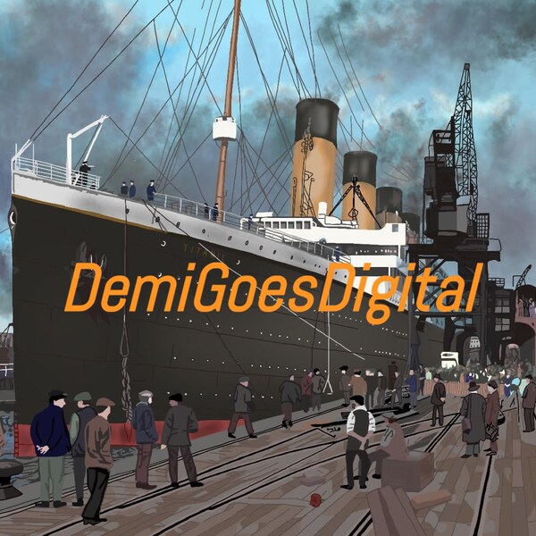 Titanic Southampton Digital Artwork