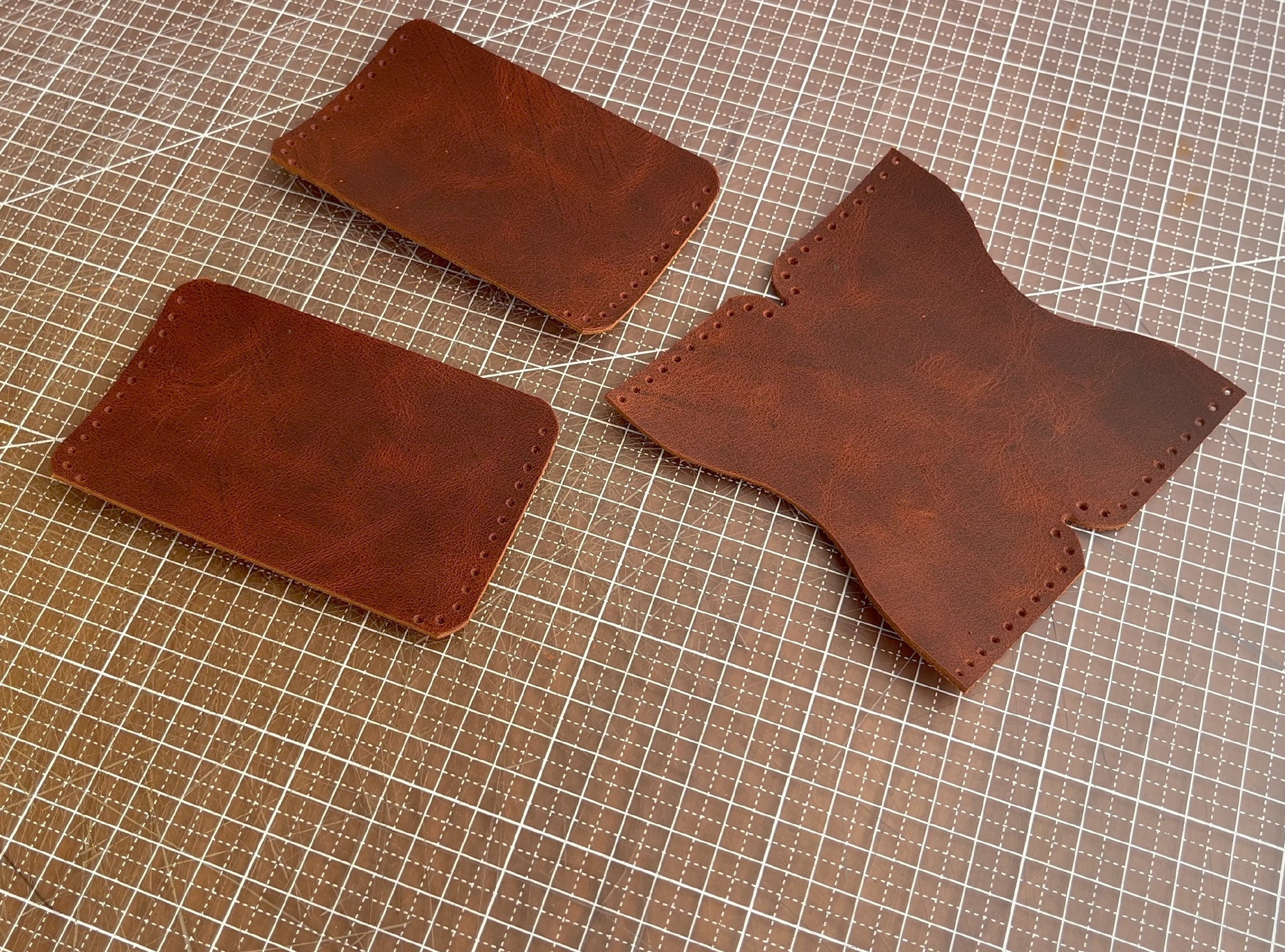 Leather Card Holder Pattern: Video Tutorial (PDF Pattern) - Etsy