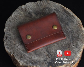 Leather Flap Wallet Pattern: Simple A4 Design (PDF Pattern)
