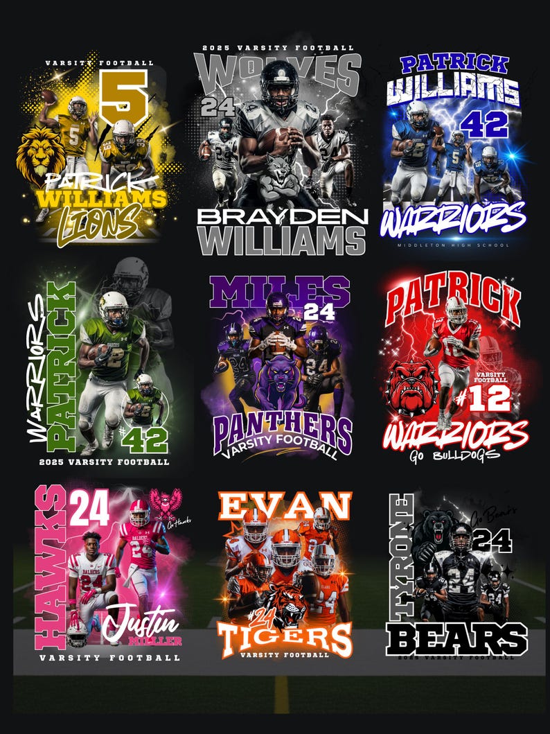 Football Sports, Custom Bootleg Template, Shirt Background