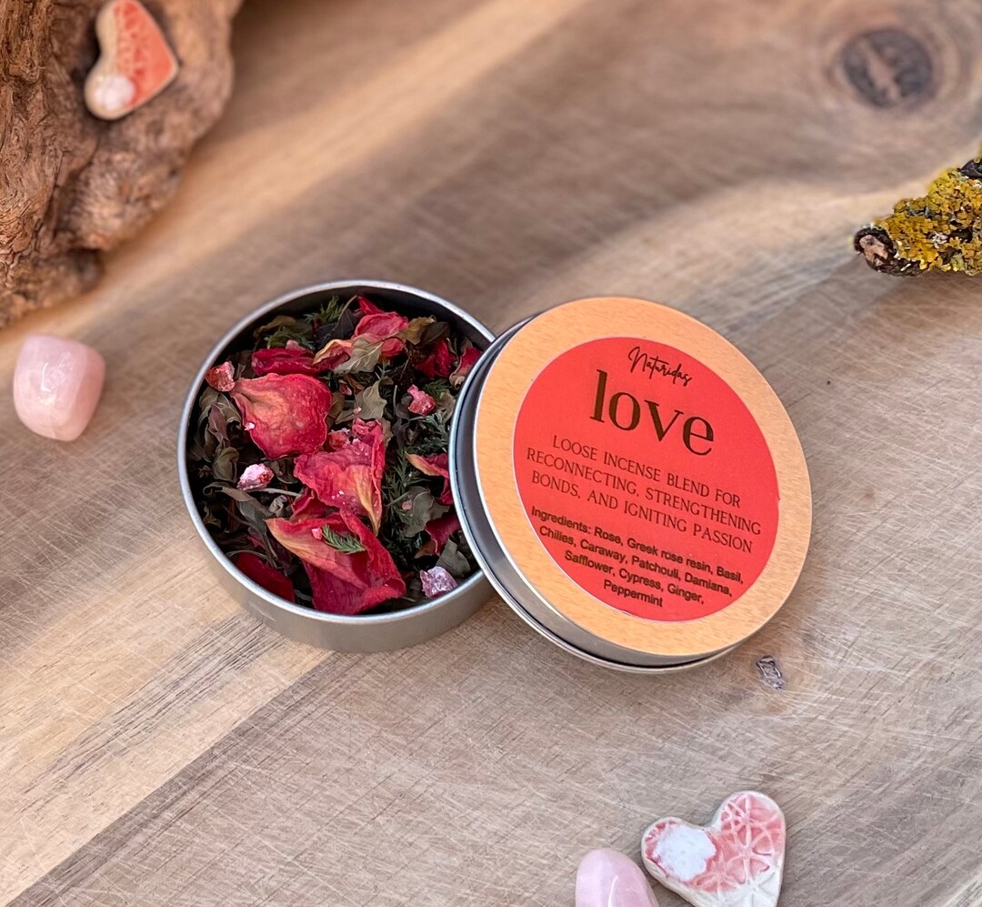 Love Loose Incense Charcoal Burner Gift Love Ritual Loose Incense