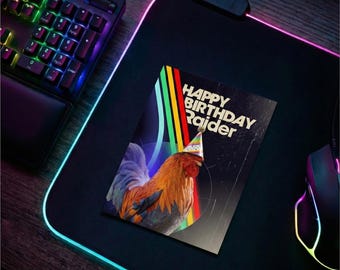 Arc Raiders Birthday Card, Gamer Greeting, Video Game Gift (Digital Download)