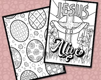Easter Coloring Pages for Kids | Color Sheets for Easter | Digital Download