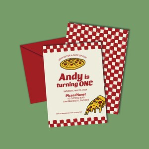 Pizza Geburtstags-Einladung: Cheesy Party-Motto (Digitaler Download)