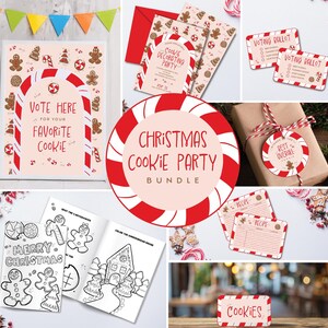 Christmas Cookie Exchange Party Bundle | Holiday Party Bundle | Christmas Cookie Exchange Party Kit