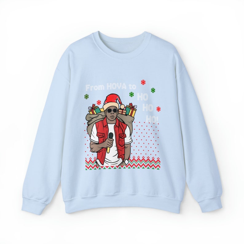 Brutto maglione Jay Z Da Hova a Ho Ho Ho! Felpa unisex, felpe natalizie urbane immagine 8