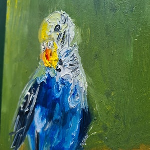 Araurana Parrot Painting: Tropical Bird Art
