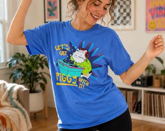 Vamos nos divertir com a Gillie, a porquinha-da-índia! Camiseta unissex de manga curta, presente para amantes de animais, estampa divertida, camiseta fofa para pets.