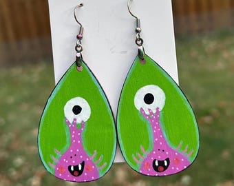 Monster Earrings | Alien Earrings | Monster Jewelry | Quirky Weird Cute