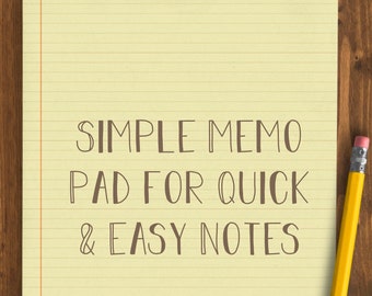Digital Memo Pad/Notizblock: Goodnotes, Noteshelf, Kilonotes und jede PDF-Datei, die mit Notizen und Notizen versehen (Holz Hintergrund)