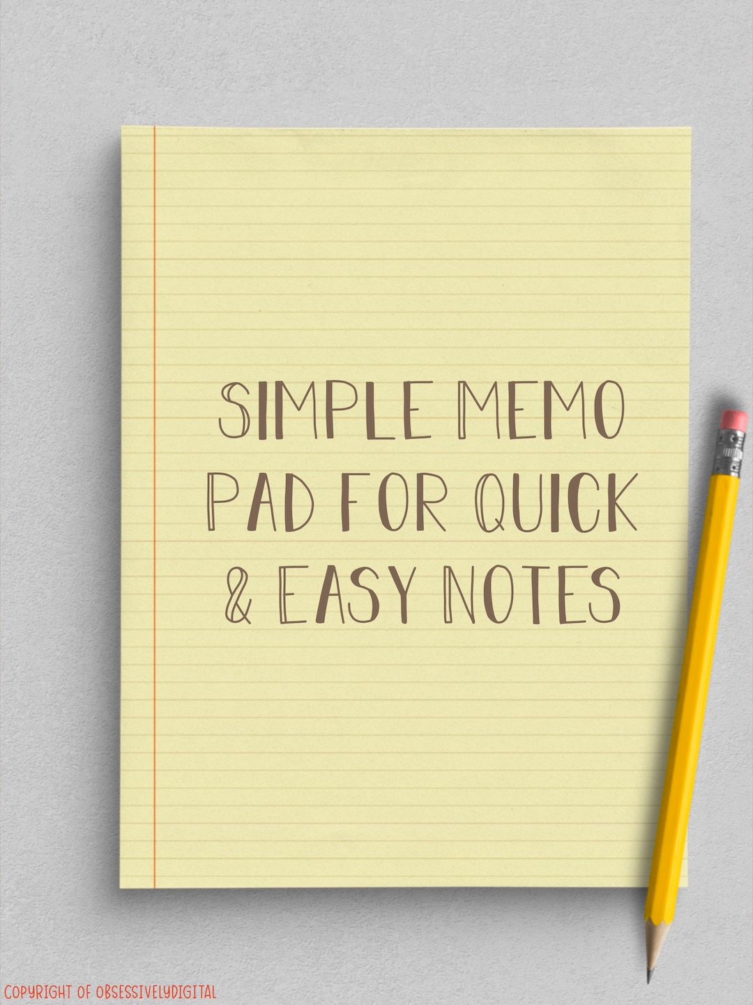 Digital Memo Pad/note Pad: Goodnotes, Noteshelf, Kilonotes and Any PDF ...