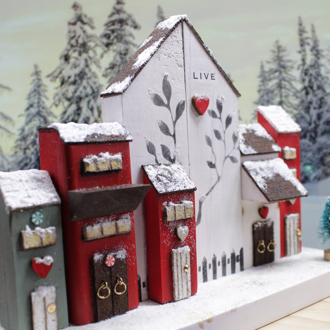 Small House Villages, Christmas Village, Christmas Gift, Christmas