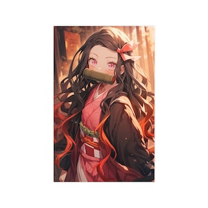Nezuko Leinwand/Poster - Demon Slayer Artwork