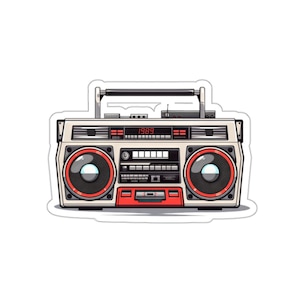 Retro 1989 Boombox Aufkleber