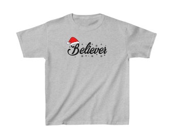 Kids Holiday Believer Tee - Santa&#39;s Magic Christmas Shirt