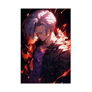 Protector of Hope-rage Future Trunks/dragonball Poster A4 