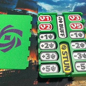 Riftbound TCG Tokens Combat Set | 3D Printed Sliding Case image 3