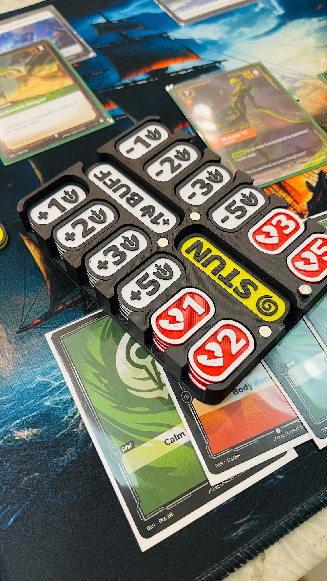 Riftbound TCG Token Set & Magnetic Case | 3D Printed Gameplay Counters ...
