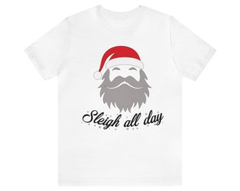 Sleigh All Day Santa Tee - Festlig jultröja