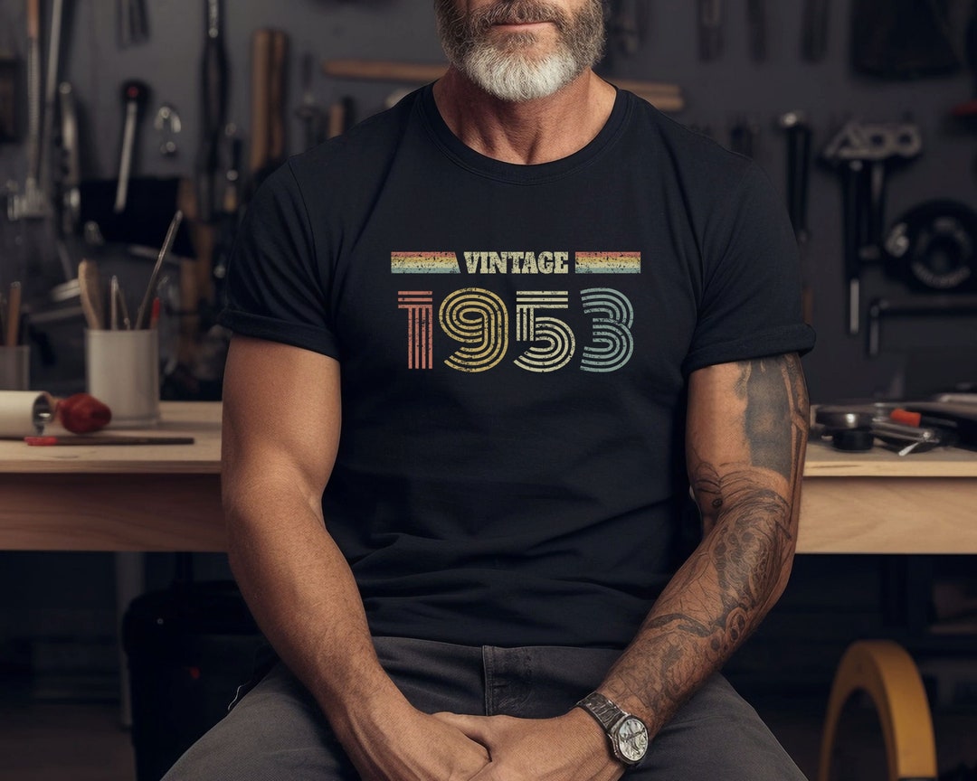 1953 Birthday Shirt For Him - Custom Year & Size - 71st Birthday Gift Idea - Classic Fit Tee