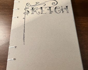 Handmade  art journal, sketch book