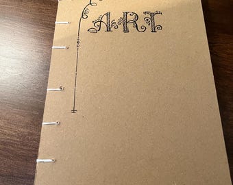 Handmade  art journal, sketch book