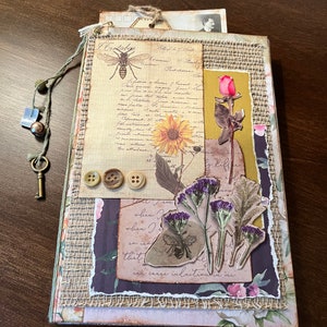 Handmade junk journal | Paper crafts  | Handbound | Journal | Gift