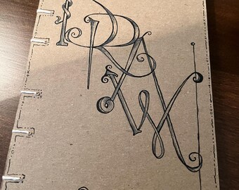 Handmade  art journal, sketch book