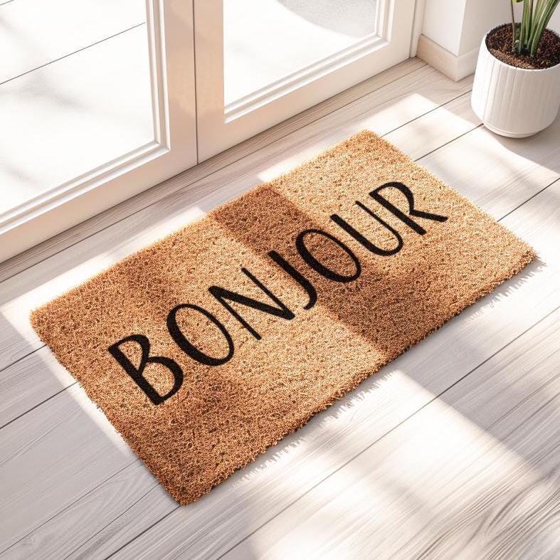 Bonjour Door Mat