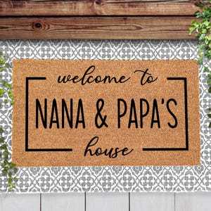 Personalized Housewarming Doormat, Family Name Door Mat for Indoor & Outdoor Use, Personalized Doormat, Custom Coir Mat, Unique Gift