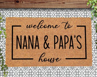Personalized Housewarming Doormat, Family Name Door Mat for Indoor & Outdoor Use, Personalized Doormat, Custom Coir Mat, Unique Gift