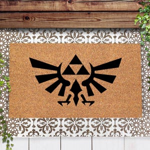 Welcome to Hyrule! Zelda Inspired Doormat, Perfect for Gamers and Fans of the Legend of Zelda, Perfect Gamer Gift, Zelda Gifts for Christmas