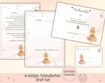 Schnullerfee Brief, Geschenk Schnullerfee, Schnullerentwöhnung, Schnulli, Nucki, Belohnung Kind, Urkunde Schnullifee