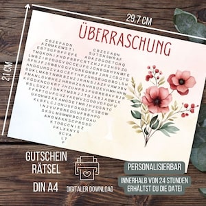 Time instead of stuff voucher, surprise, give time, voucher puzzle, time together, voucher puzzle gift birthday girlfriend wife