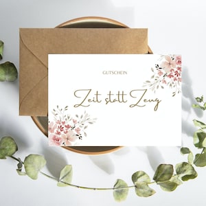 Tijd in plaats van spullen voucher verjaardag, cadeaubon, verjaardagscadeau voucher, beste vriendin cadeau moeder cadeau idee direct downloaden