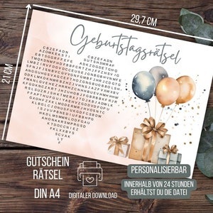 Voucherpuzzel, verjaardagspuzzel, tijd in plaats van spullenbon, voucherpuzzelcadeau verjaardag vriend moeder, creatief cadeau