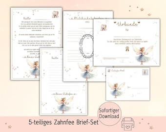 Tooth Fairy letter, Tooth Fairy gift, wobbly tooth letter, child reward certificate, Tooth Fairy mail, printable milk tooth letter template