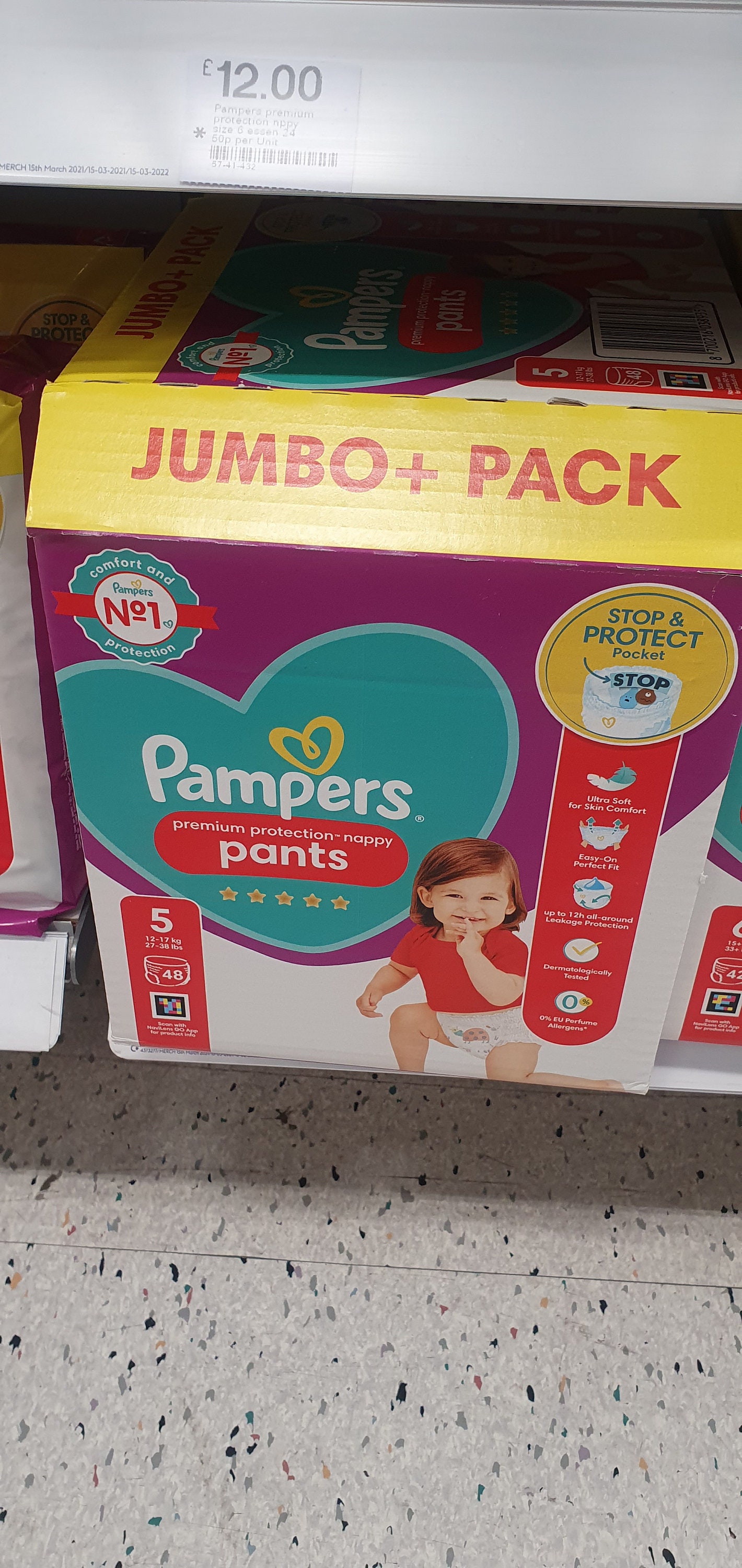 Pampers Baby Dry Pants Size 5, - Etsy | 