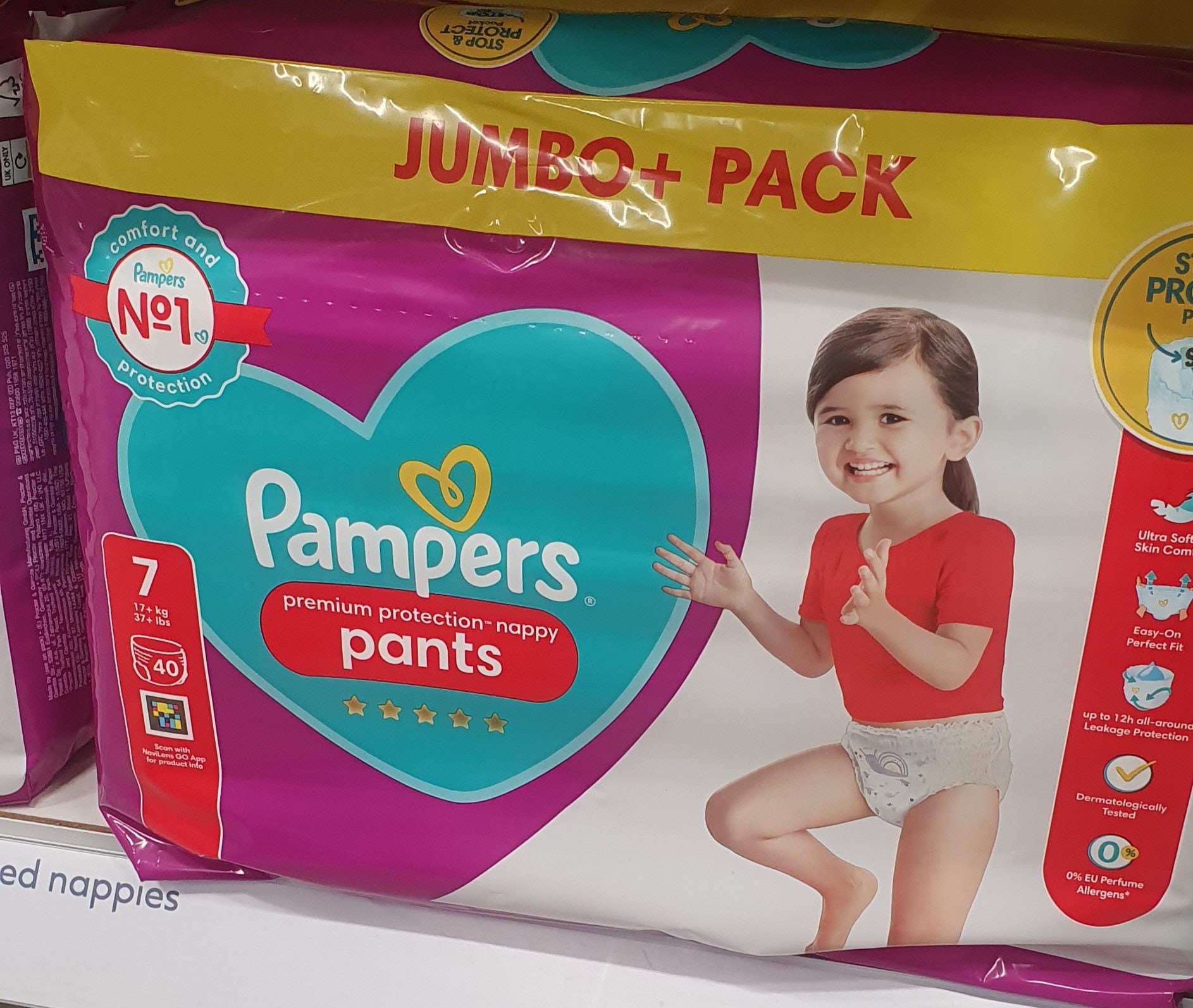 Pampers Baby Dry Pants Size 7 40nappies Etsy UK