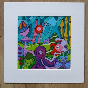 Acrylique sur carton toilé expédition dans le monde entier, contemporain, original fait main, œuvre d’art  à encadrer !!