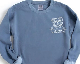Custom English Bulldog Sweatshirt | Bulldog Sweater | Dog Mom Sweater | Bulldog Lover Gift | Cute Bulldog Sweatshirt | Cozy Bulldog Sweater
