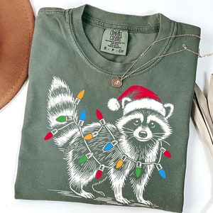 Jultvättbjörnströja: Julbelysningströja - Comfort Colors bild 1