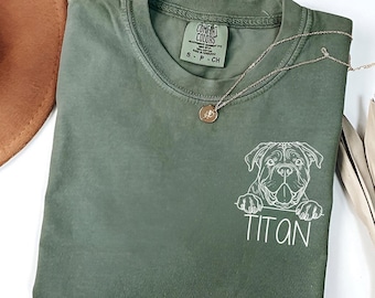 Custom Cane Corso T-Shirt | Personalized Corso Tee | Cane Corso Mom Gift | Dog Lover Shirt | Comfort Colors Corso Tee | Dog Name Tshirt